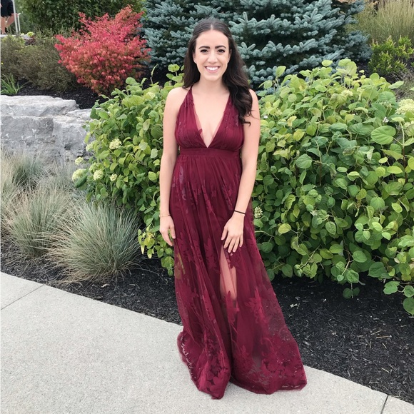 Maxi Red Formal Dress - Picture 5 of 5